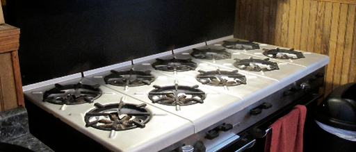 Commercial Stove Top Drip Pans - Cerakote High Heat Silver